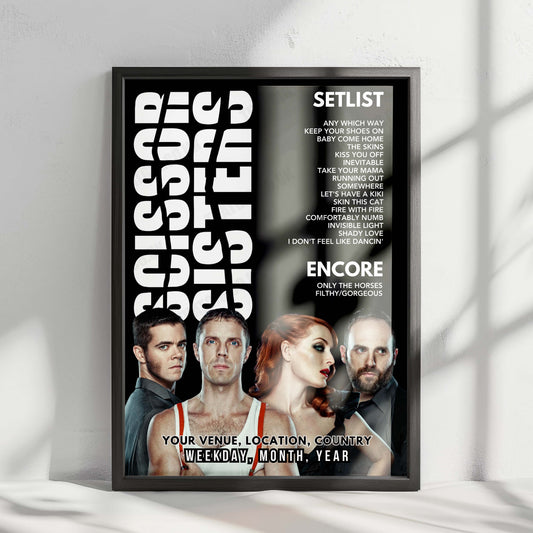 Scissor Sisters Setlist Poster - Bournemouth International Centre, Bournemouth - May 19th, 2025