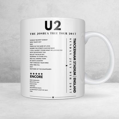 U2 setlist Poster - Twickenham Stadium, England on July 9th 2017