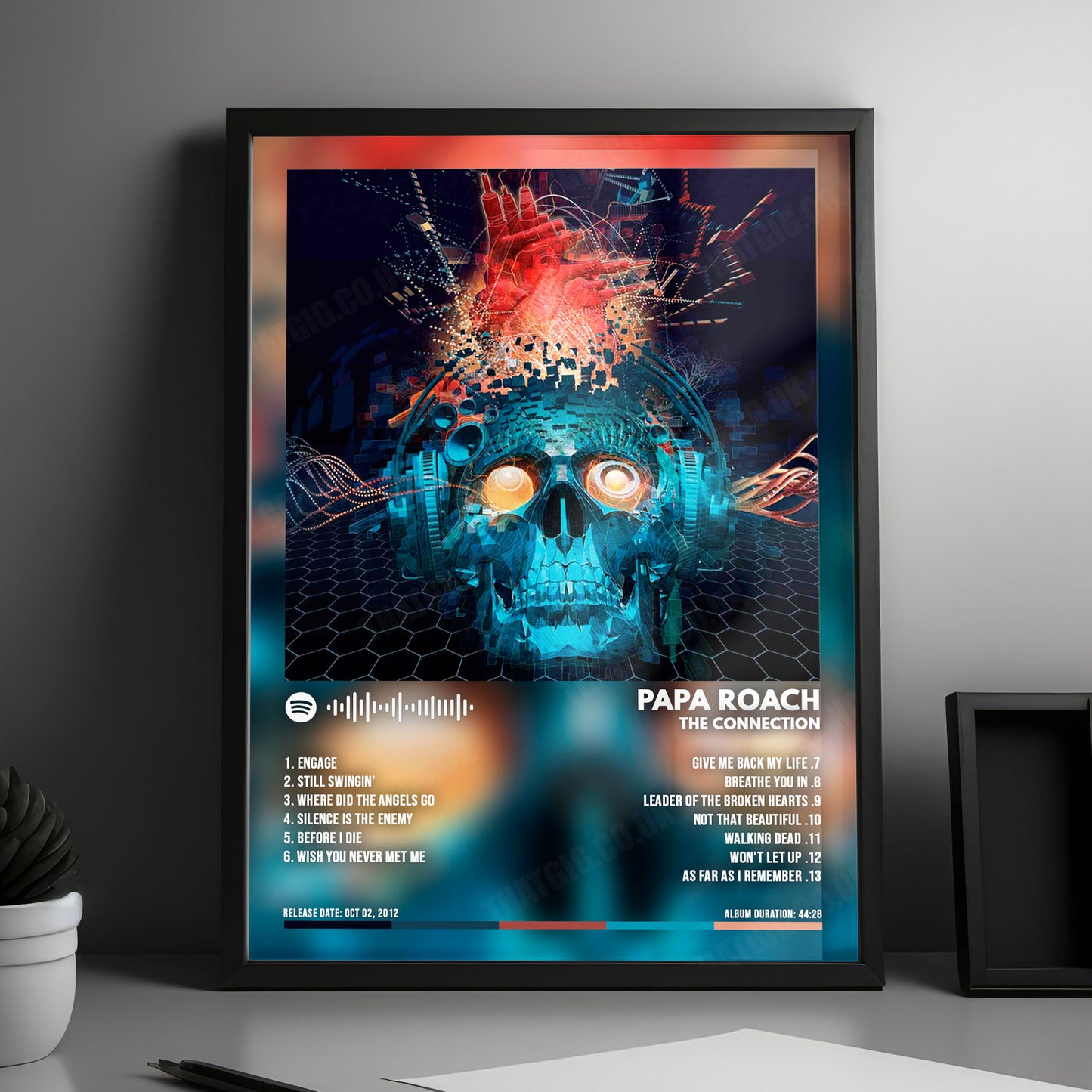 Papa Roach "The Connection " Album Cover Poster - with Complete Tracklist