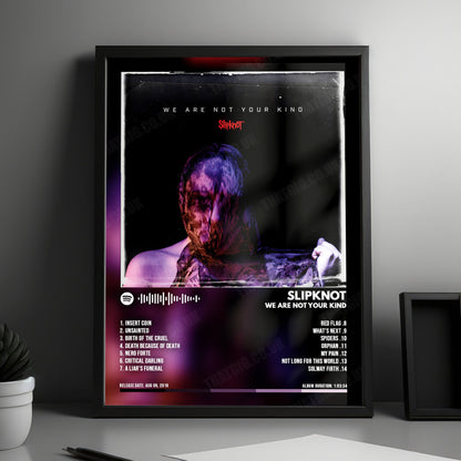 Slipknot "We Are Not Your Kind " Album Cover Poster - with Complete Tracklist