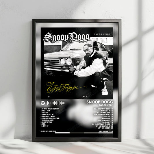 Snoop Dogg "Ego Trippin'" Album Cover Poster - with Complete Tracklist