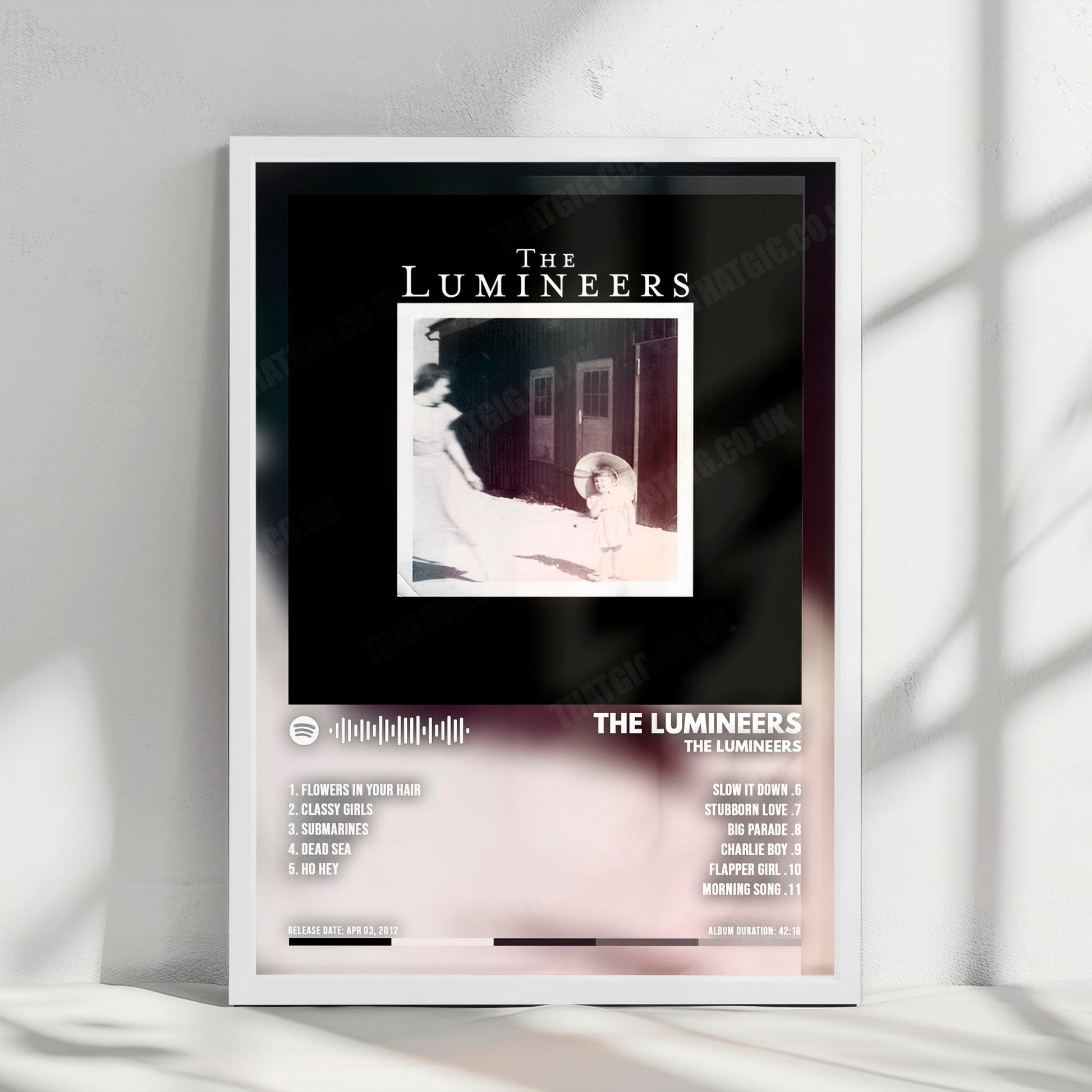 The Lumineers "The Lumineers" Album Cover Poster - with Complete Tracklist