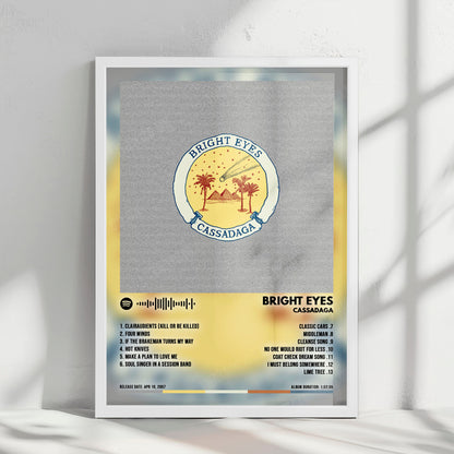 Bright Eyes "Cassadaga" Album Cover Poster - with Complete Tracklist