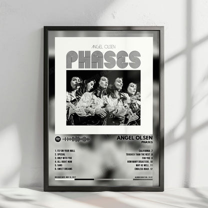 Angel Olsen "Phases" Album Cover Poster - with Complete Tracklist