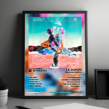 La Dispute "Panorama Remixed" Album Cover Poster - with Complete Tracklist