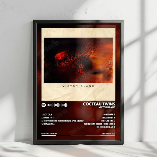 Cocteau Twins "Victorialand" Album Cover Poster - with Complete Tracklist