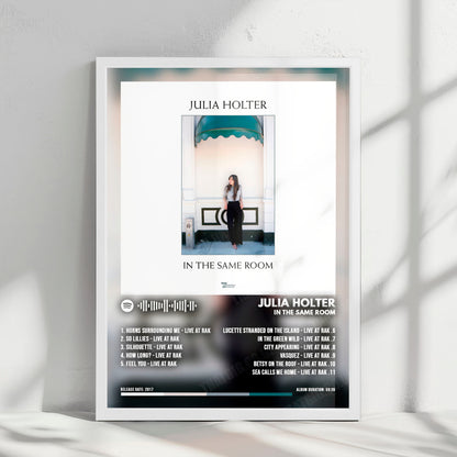 Julia Holter "In The Same Room" Album Cover Poster - with Complete Tracklist