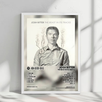 Josh Ritter "The Beast in Its Tracks" Album Cover Poster - with Complete Tracklist