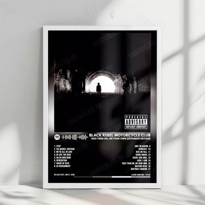 Black Rebel Motorcycle Club "Take Them On, On Your Own (Expanded Edition)" Album Cover Poster - with Complete Tracklist