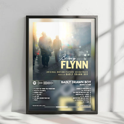 Badly Drawn Boy "Being Flynn" Album Cover Poster - with Complete Tracklist