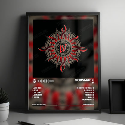 Godsmack "IV " Album Cover Poster - with Complete Tracklist