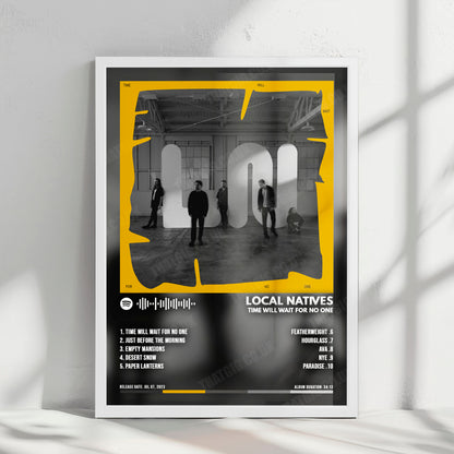 Local Natives "Time Will Wait For No One" Album Cover Poster - with Complete Tracklist