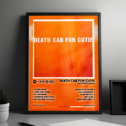 Death Cab for Cutie "The Photo Album" Album Cover Poster - with Complete Tracklist