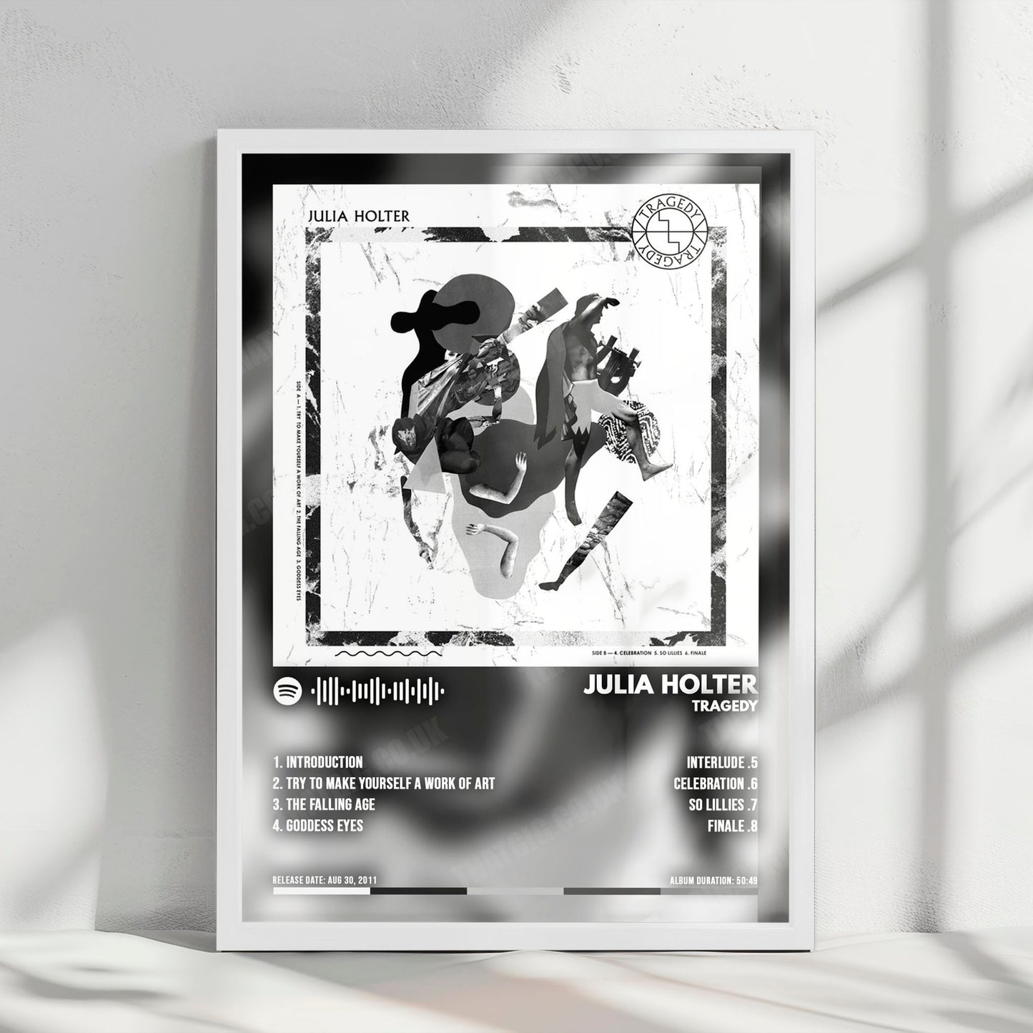 Julia Holter "Tragedy" Album Cover Poster - with Complete Tracklist