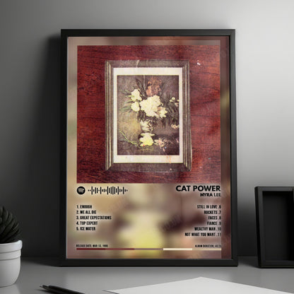 Cat Power "Myra Lee" Album Cover Poster - with Complete Tracklist