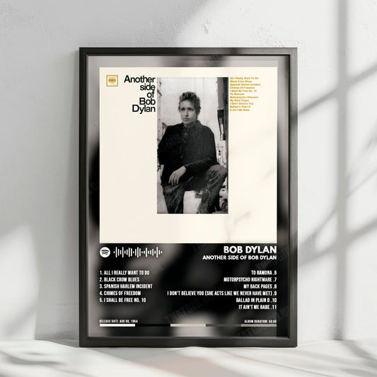 Bob Dylan "Another Side Of Bob Dylan" Album Cover Poster - with Complete Tracklist