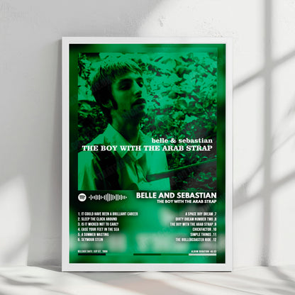 Belle and Sebastian "The Boy With the Arab Strap" Album Cover Poster - with Complete Tracklist