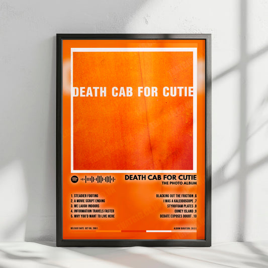 Death Cab for Cutie "The Photo Album" Album Cover Poster - with Complete Tracklist