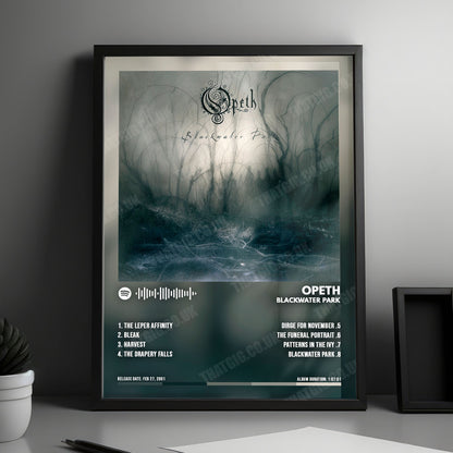 Opeth "Blackwater Park" Album Cover Poster - with Complete Tracklist