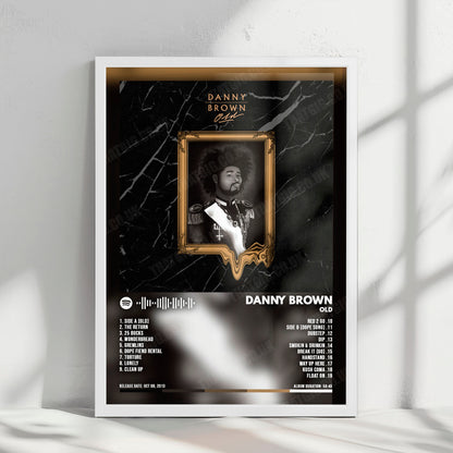 Danny Brown "Old" Album Cover Poster - with Complete Tracklist