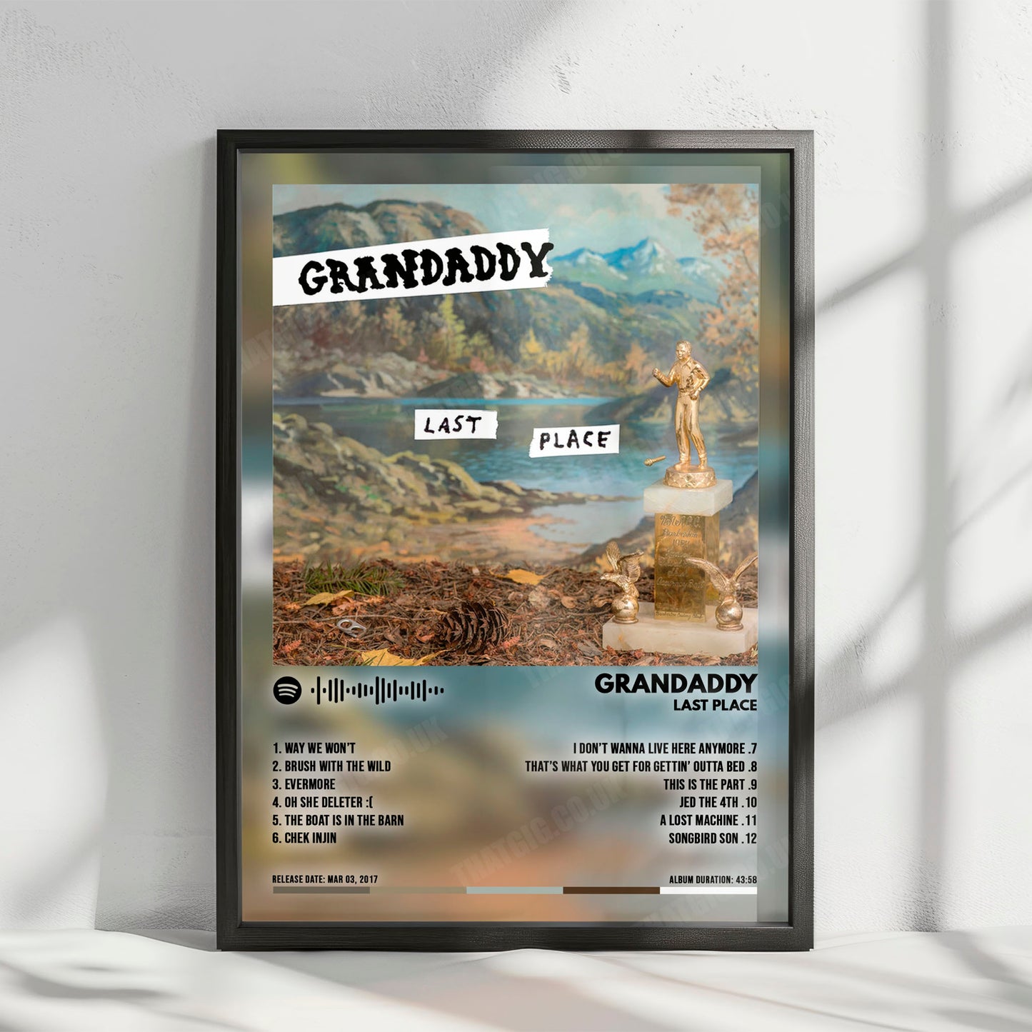 Grandaddy "Last Place" Album Cover Poster - with Complete Tracklist