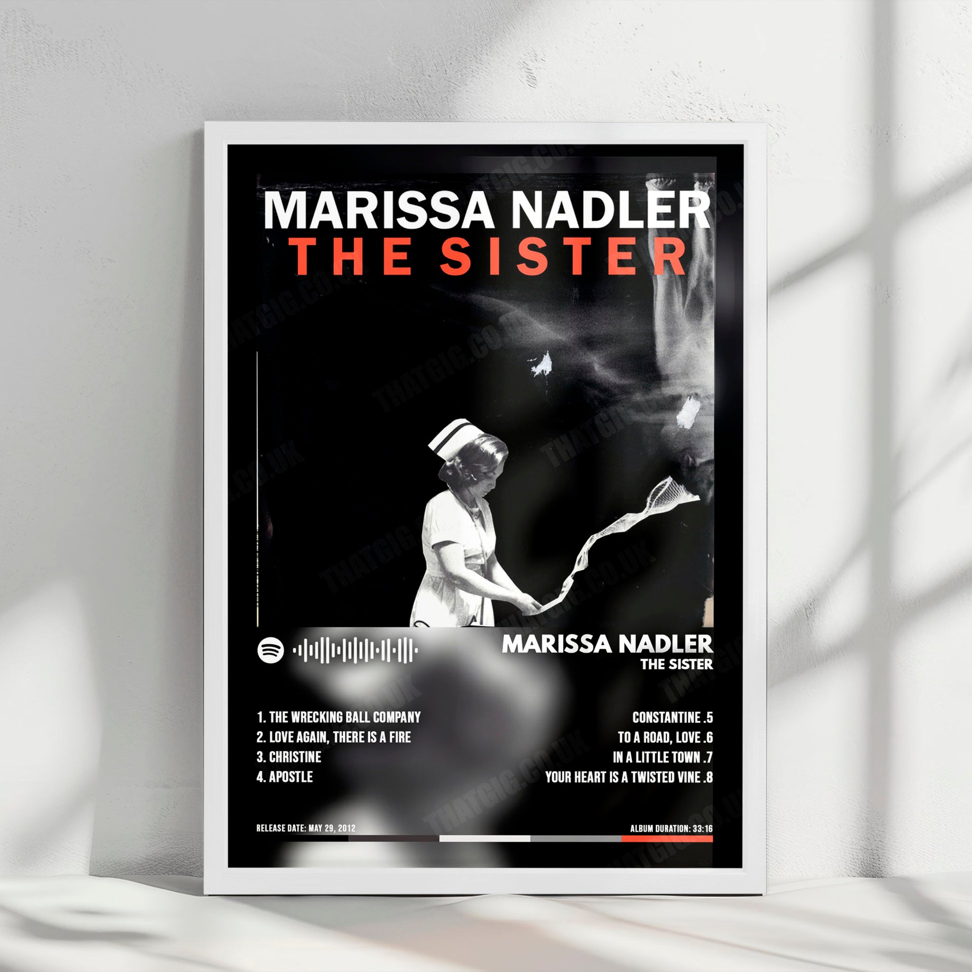 Marissa Nadler "The Sister" Album Cover Poster - with Complete Tracklist