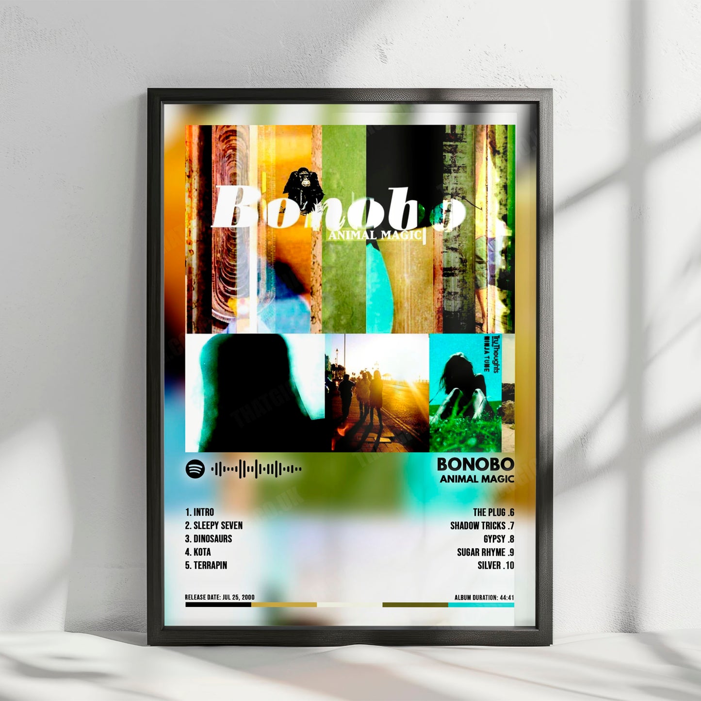 Bonobo "Animal Magic" Album Cover Poster - with Complete Tracklist