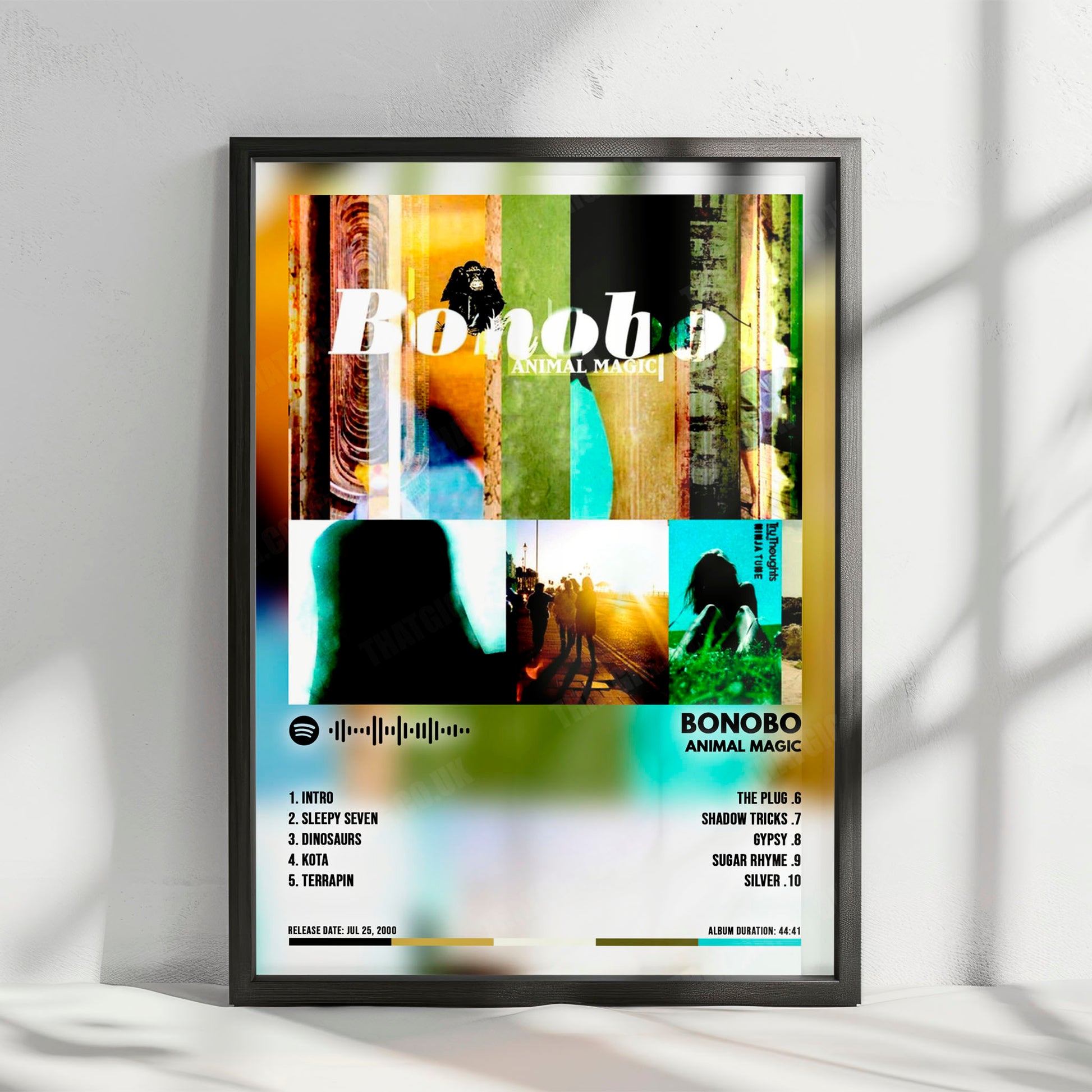 Bonobo "Animal Magic" Album Cover Poster - with Complete Tracklist