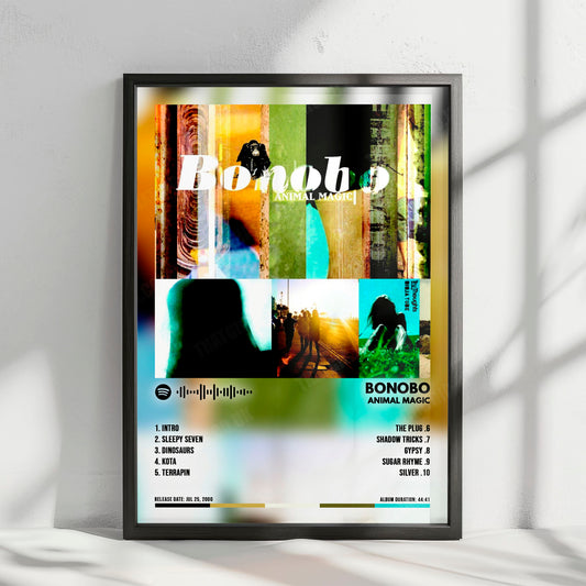 Bonobo "Animal Magic" Album Cover Poster - with Complete Tracklist