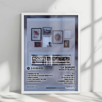 La Dispute "Rooms of the House" Album Cover Poster - with Complete Tracklist