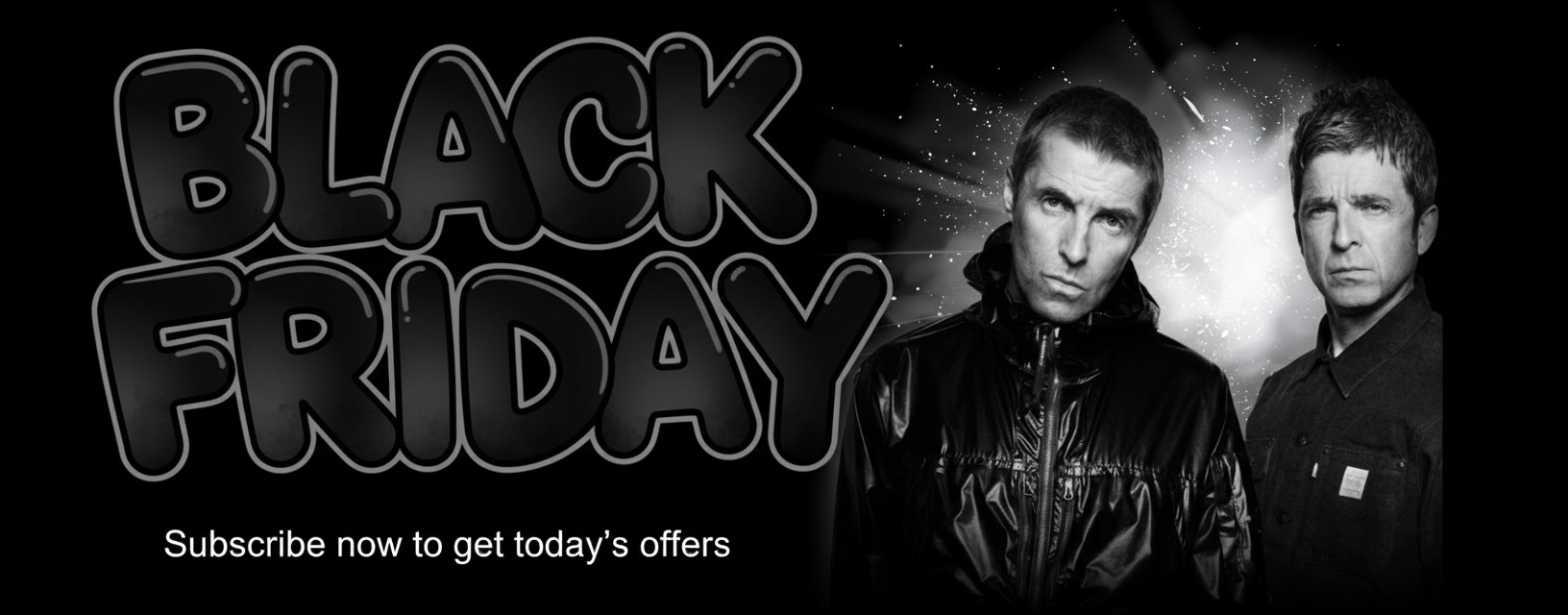 Black Friday Banner - Bubble Letters