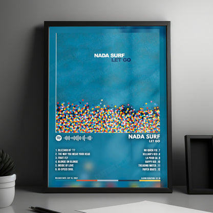 Nada Surf "Let Go" Album Cover Poster - with Complete Tracklist