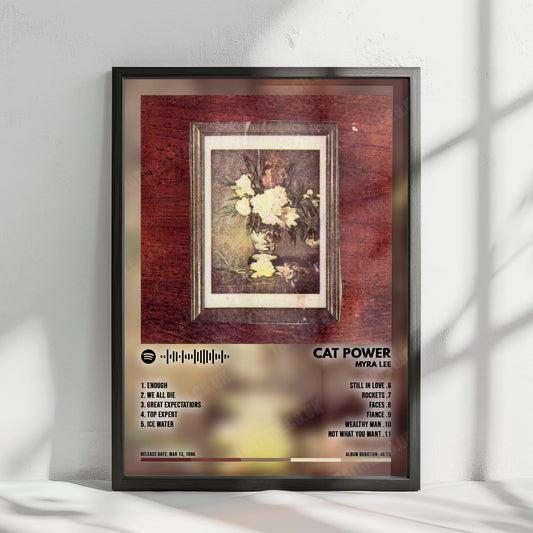 Cat Power "Myra Lee" Album Cover Poster - with Complete Tracklist