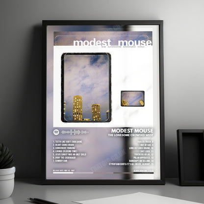 Modest Mouse "The Lonesome Crowded West" Album Cover Poster - with Complete Tracklist