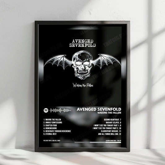 Avenged Sevenfold "Waking The Fallen" Album Cover Poster - with Complete Tracklist