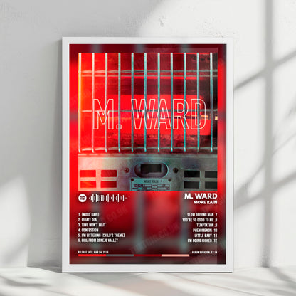 M. Ward "More Rain" Album Cover Poster - with Complete Tracklist