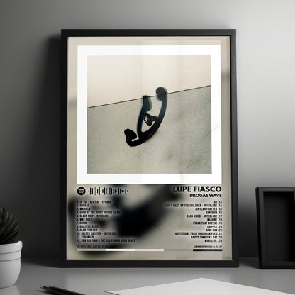 Lupe Fiasco "DROGAS WAVE" Album Cover Poster - with Complete Tracklist