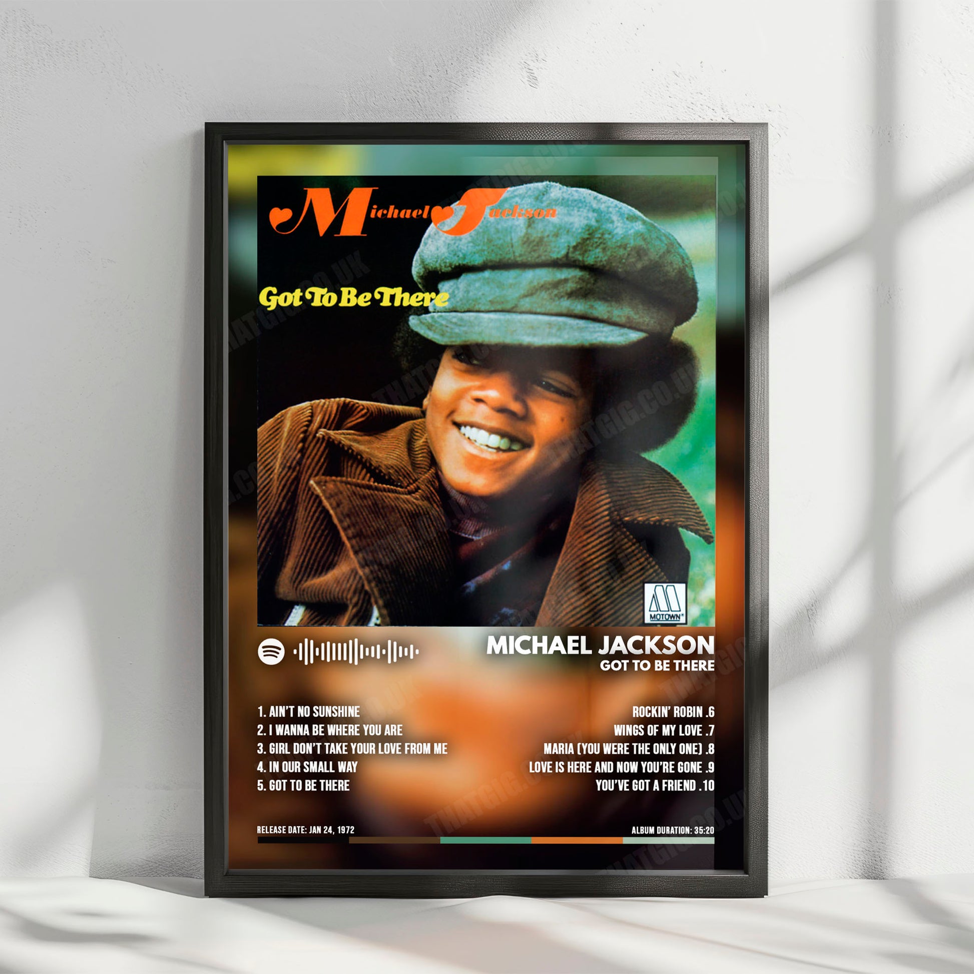 Michael Jackson "Got To Be There" Album Cover Poster - with Complete Tracklist