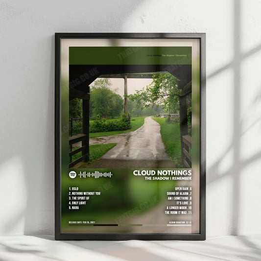 Cloud Nothings "The Shadow I Remember" Album Cover Poster - with Complete Tracklist