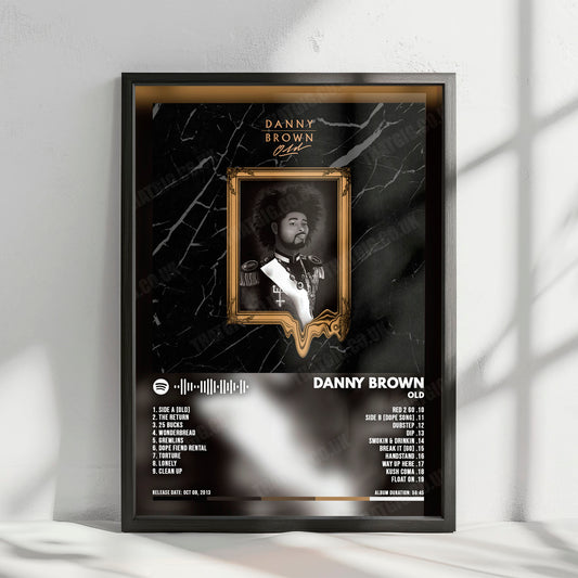 Danny Brown "Old" Album Cover Poster - with Complete Tracklist