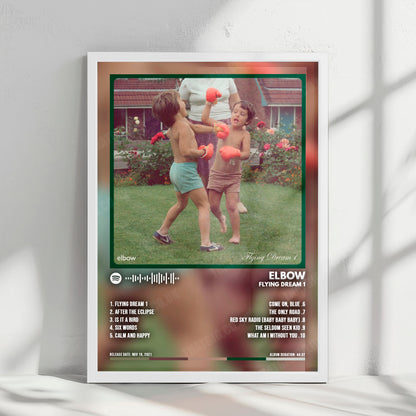 Elbow "Flying Dream 1" Album Cover Poster - with Complete Tracklist