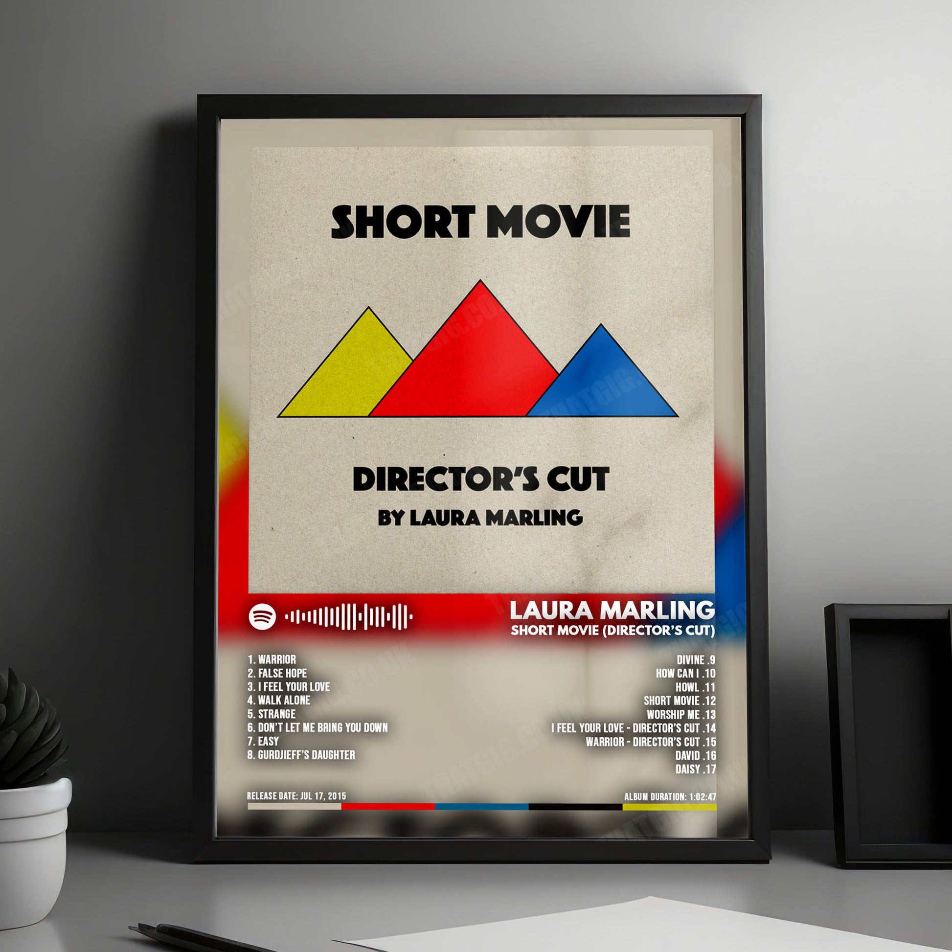 Laura Marling "Short Movie (Director's Cut)" Album Cover Poster - with Complete Tracklist