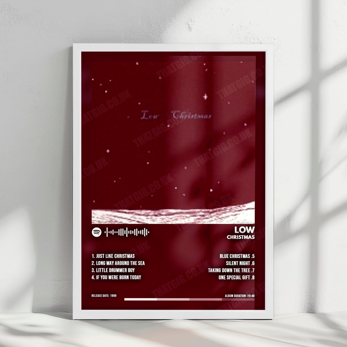 Low "Christmas" Album Cover Poster - with Complete Tracklist