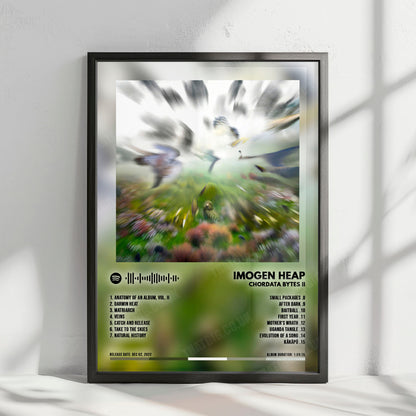 Imogen Heap "Chordata Bytes II" Album Cover Poster - with Complete Tracklist