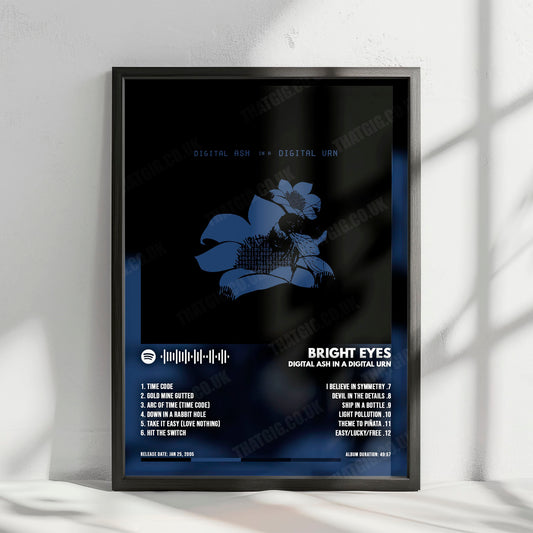 Bright Eyes "Digital Ash in a Digital Urn" Album Cover Poster - with Complete Tracklist