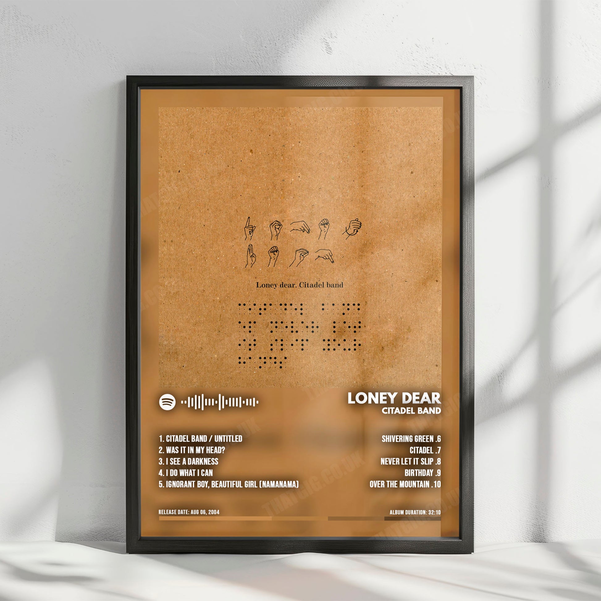 Loney Dear "Citadel Band" Album Cover Poster - with Complete Tracklist