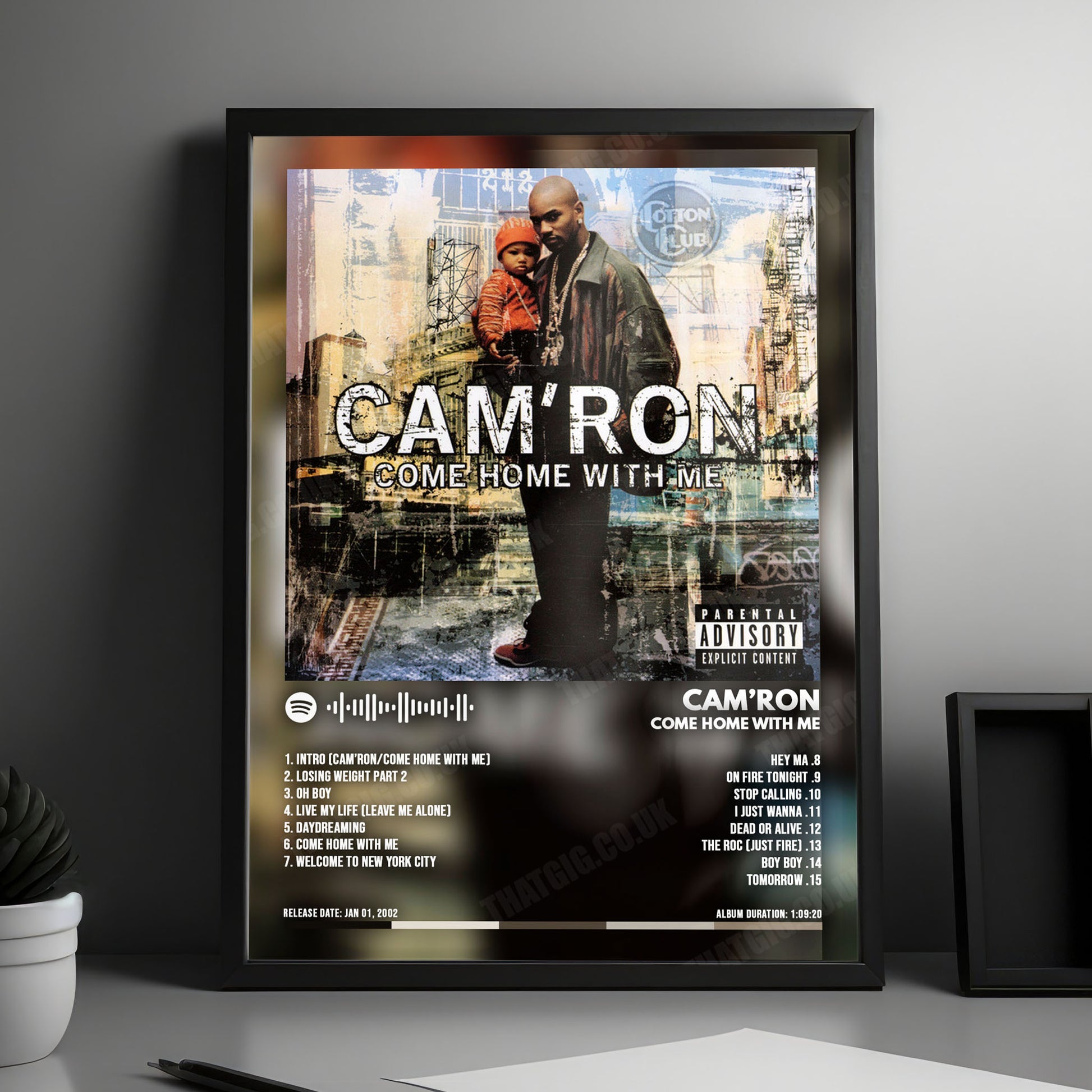 Camron "Come Home With Me" Album Cover Poster - with Complete Tracklist
