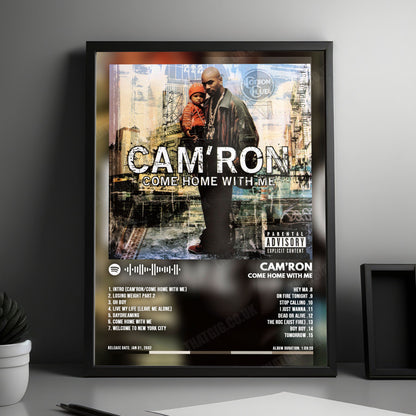 Camron "Come Home With Me" Album Cover Poster - with Complete Tracklist