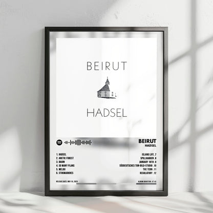 Beirut "Hadsel" Album Cover Poster - with Complete Tracklist