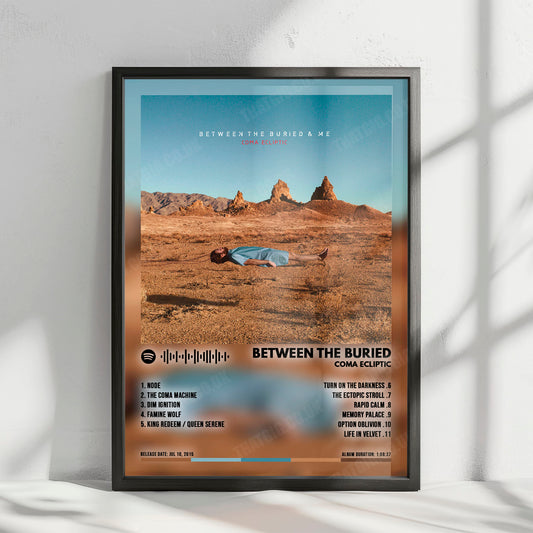 Between the Buried and Me "Coma Ecliptic" Album Cover Poster - with Complete Tracklist